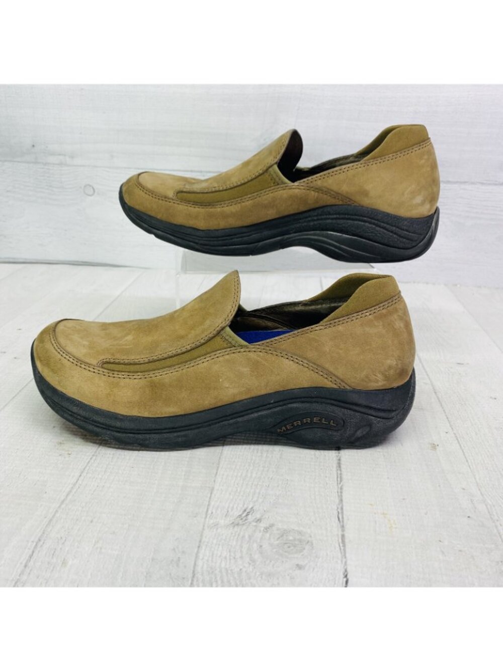 Merrell Woman TREVISO MOC STONE Light Brown Comfort Loafer Shoes Size 8 / 38.5 - Picture 5 of 13